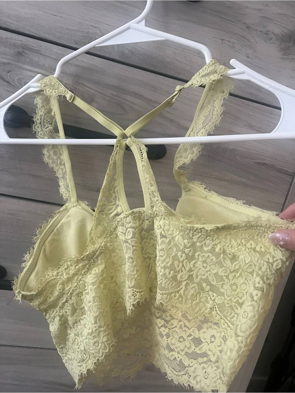 aerie Lace Bralette - Pale Yellow